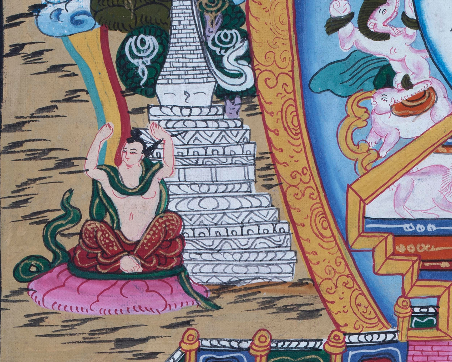 Buddhist Stupa Thangka Painting | Religious Artifacts |