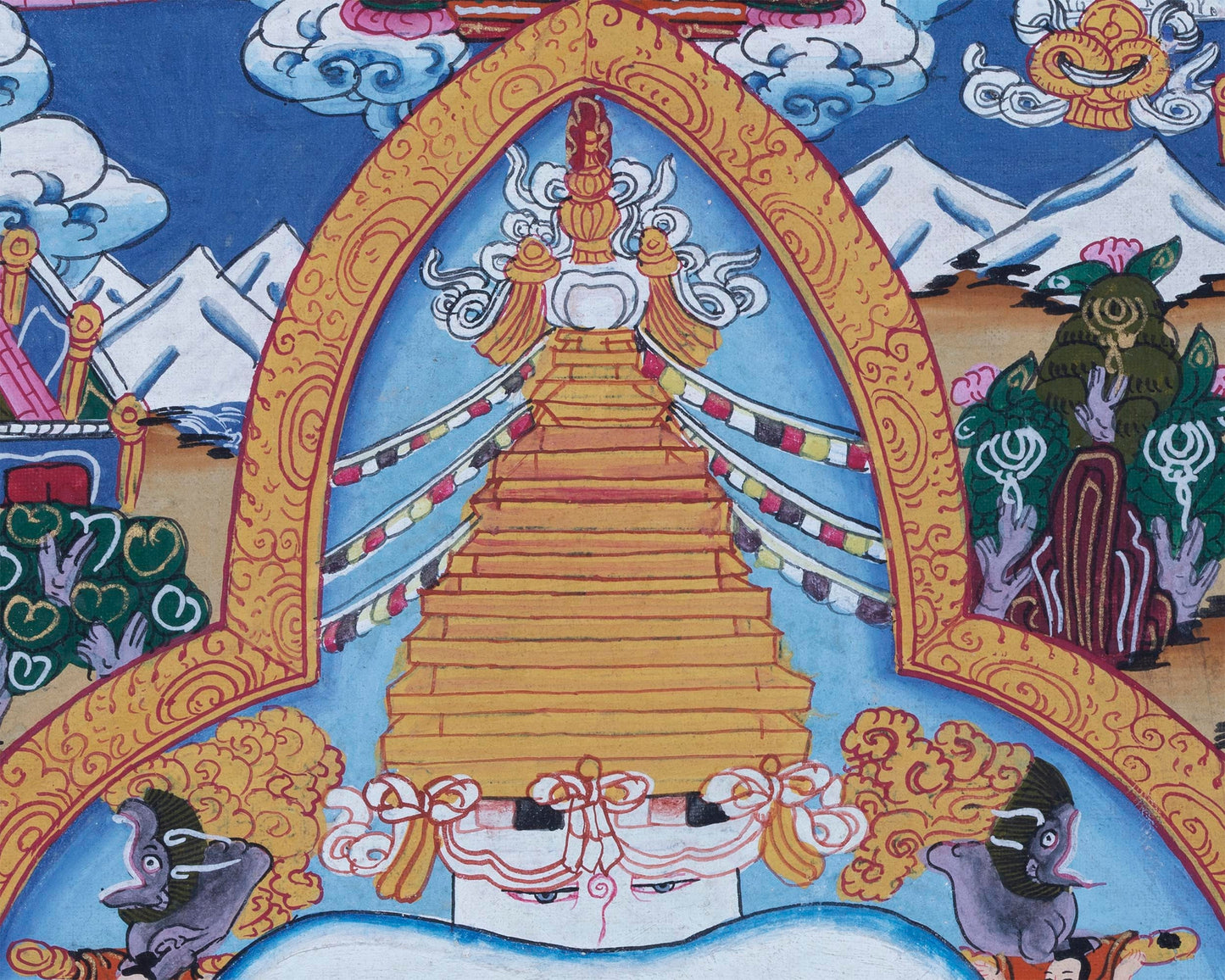 Buddhist Stupa Thangka Painting | Religious Artifacts |