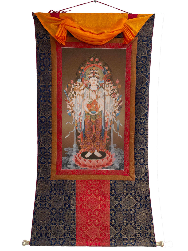 Senju Kannon Bosatsu | Forty-Two Armed Avalokiteshvara Japanese Art Painting