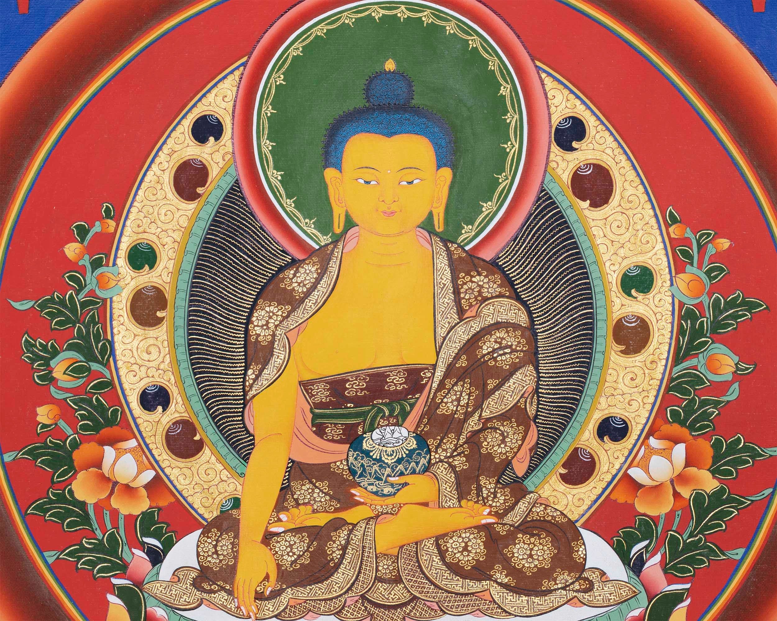 Original Shakyamuni Buddha Thangka | Wall Decoration