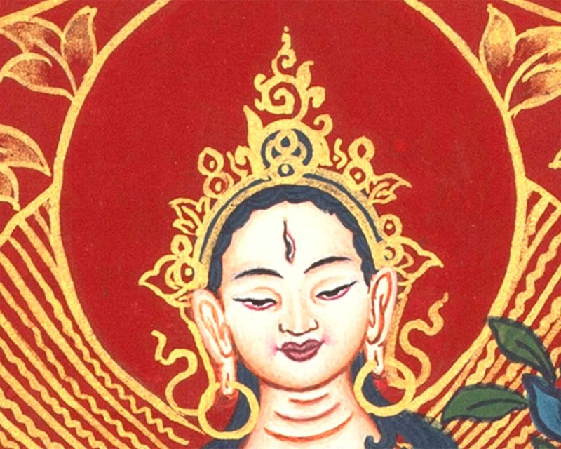 White Tara Mandala | Tibetan painting
