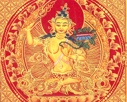 Manjushree Mandala |  Traditional Bodhisattva Thangka