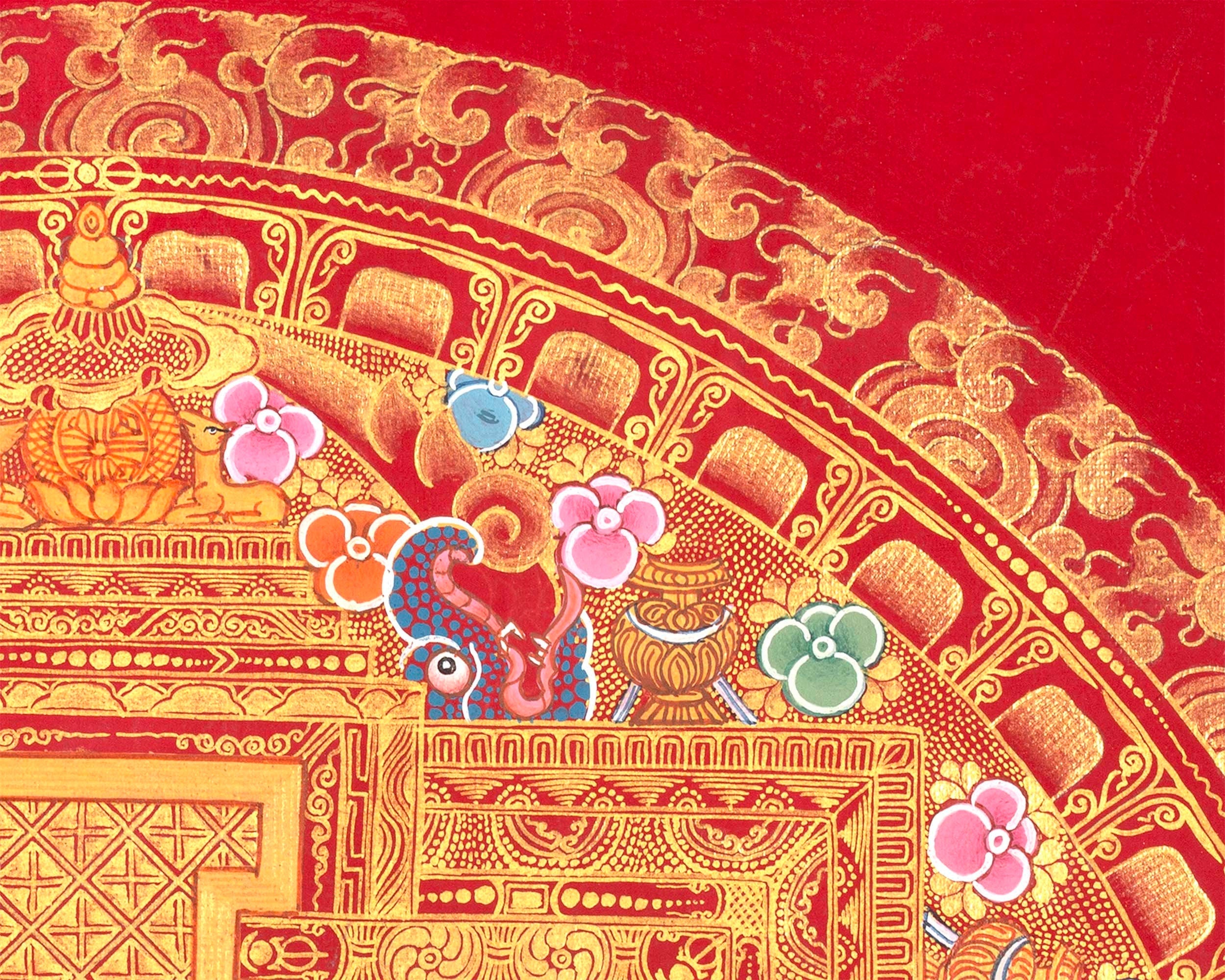 Manjushree Mandala |  Traditional Bodhisattva Thangka