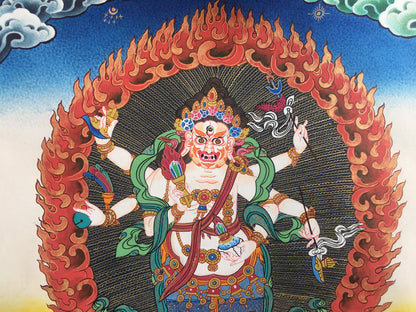 White Mahakala | Wall Decoration Painting