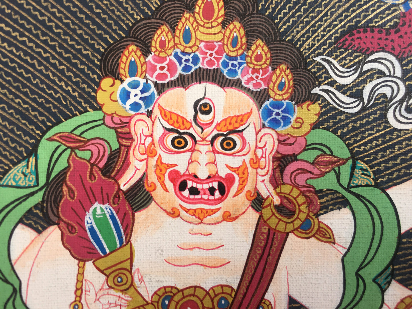 White Mahakala | Wall Decoration Painting