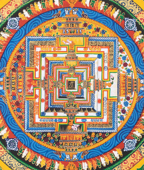 Yellow Kalachakra Mandala  | Tibetan Art