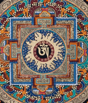 Om  Mandala Thangka | Wall hanging