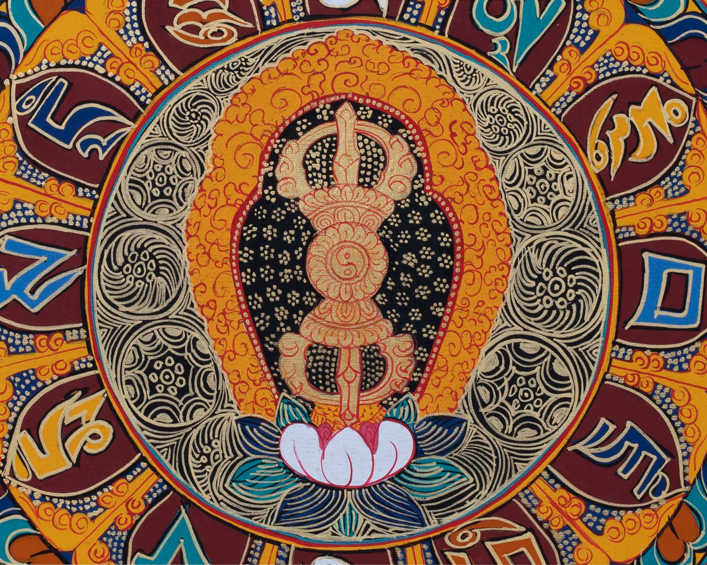 Vajra Mandala Thangka  |  Sacred Wall Decor