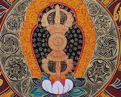 Vajra Mandala Thangka  |  Sacred Wall Decor