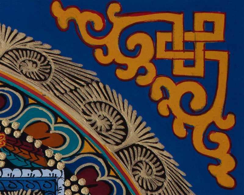 Aum Mandala Thangka | Wall Hanging Yoga Meditation Canvas Art