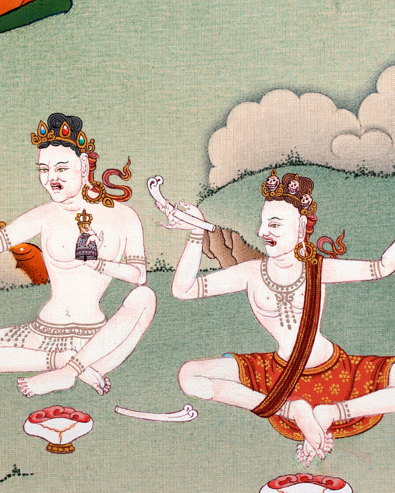Thangka Print of Machig Labdron | The Venerable Yogini