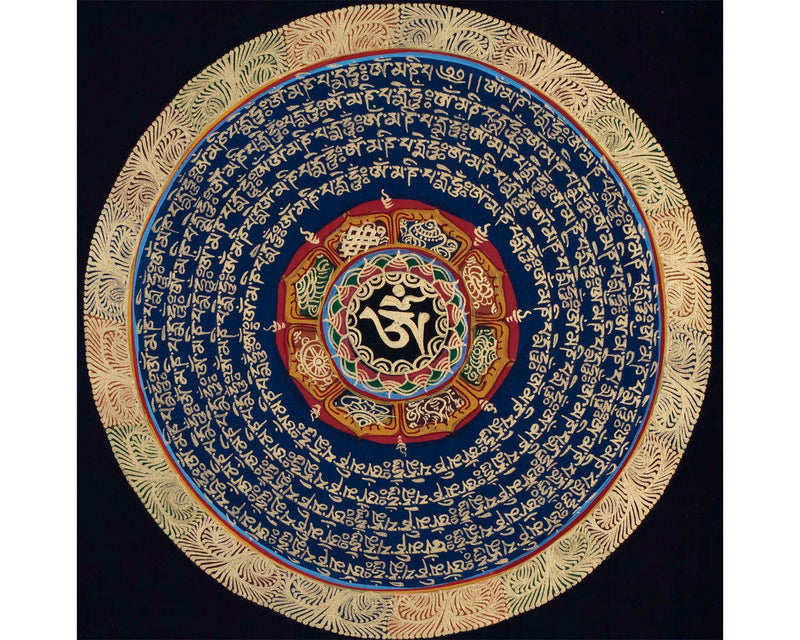 8 Auspicious Symbols Mandala |  Buddhist Wall Hanging