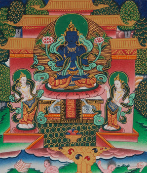 Wall Art of Vasundhara Mandala | High Quality Tibetan Wall Decor