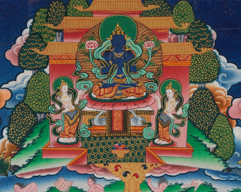 Wall Art of Vasundhara Mandala | High Quality Tibetan Wall Decor