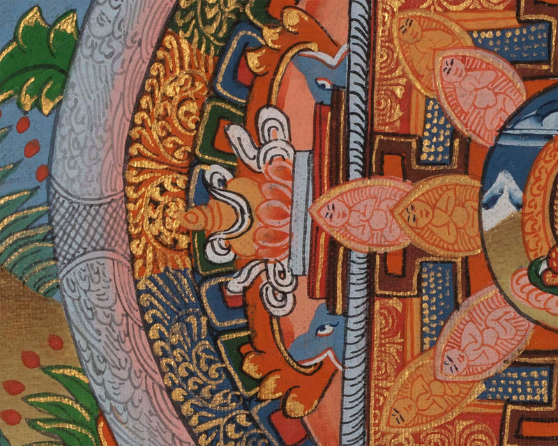 Unique Buddha Mandala with Bodhisattvas | Wall decoration