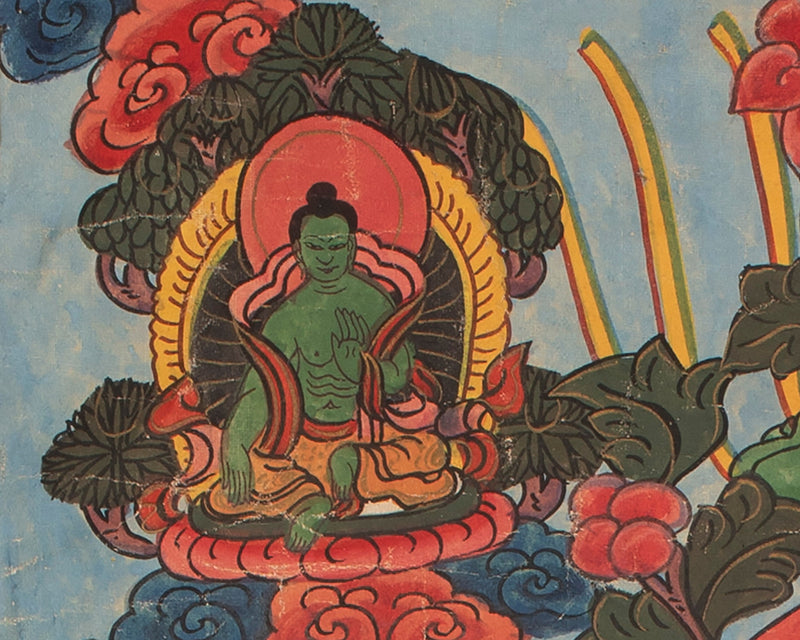 Old Shakyamuni Buddha | White Tara And Green Tara