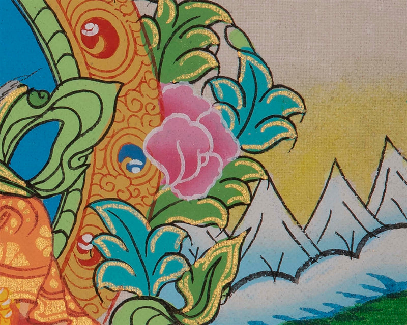 Namtoshe Jambhala Thangka | Best Quality Zambhala Tibetan Painting