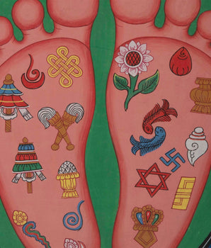 Buddha's Feet Laden | Auspicious Signs