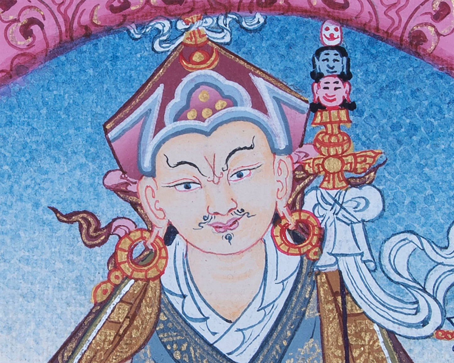 Mandala With Guru Padmasambhava Residing | Images of Guru Rinpoche