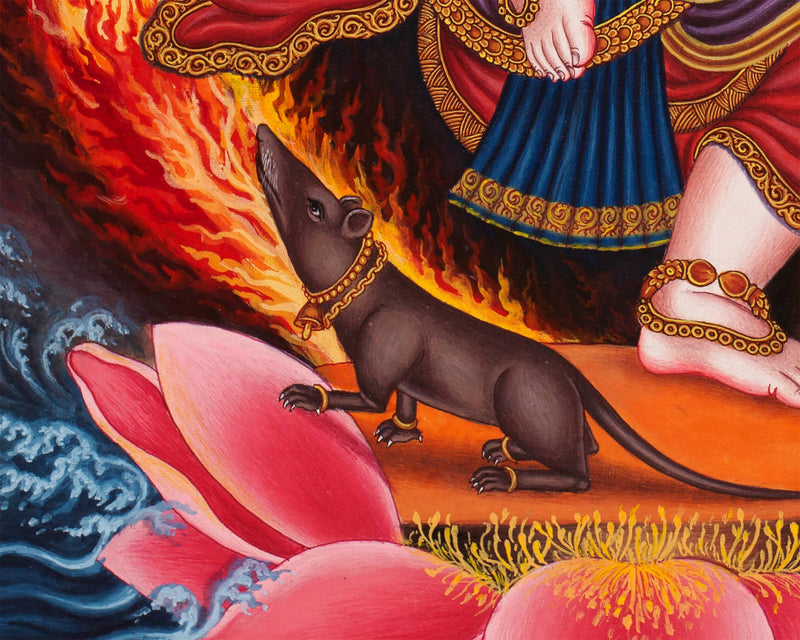 Ganesh Thangka Art | Newari Thangka Painting