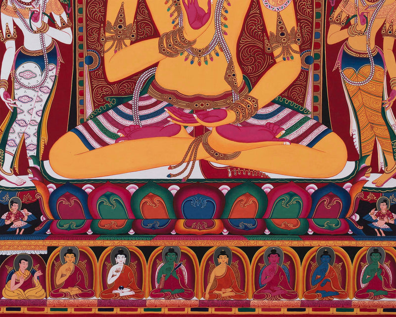 Colorful Buddha Thangka | Wall Hanging Yoga Meditation