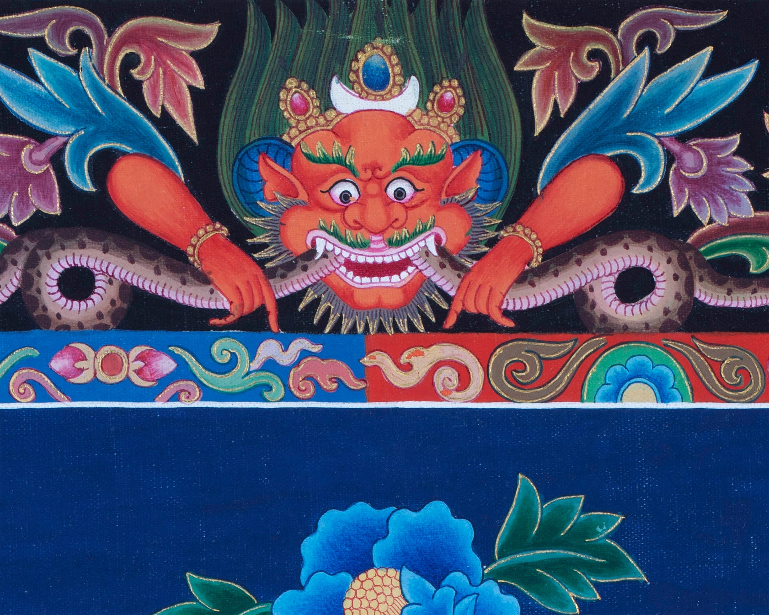 Thangka Painting Of White Tara | Newari Thangka of Tara