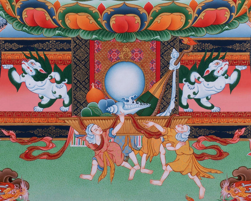 Thangka Painting Of Shakyamuni Buddha | Handpainted Tibetan Art | Thangka For Mindfulness