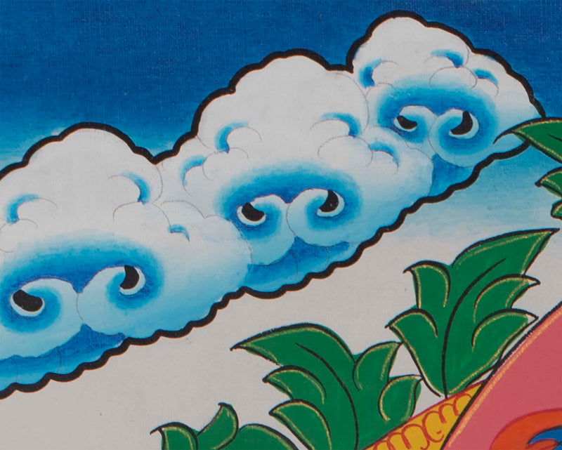 Manjushree Bodhisattva Thangka | God of Divine Wisdom