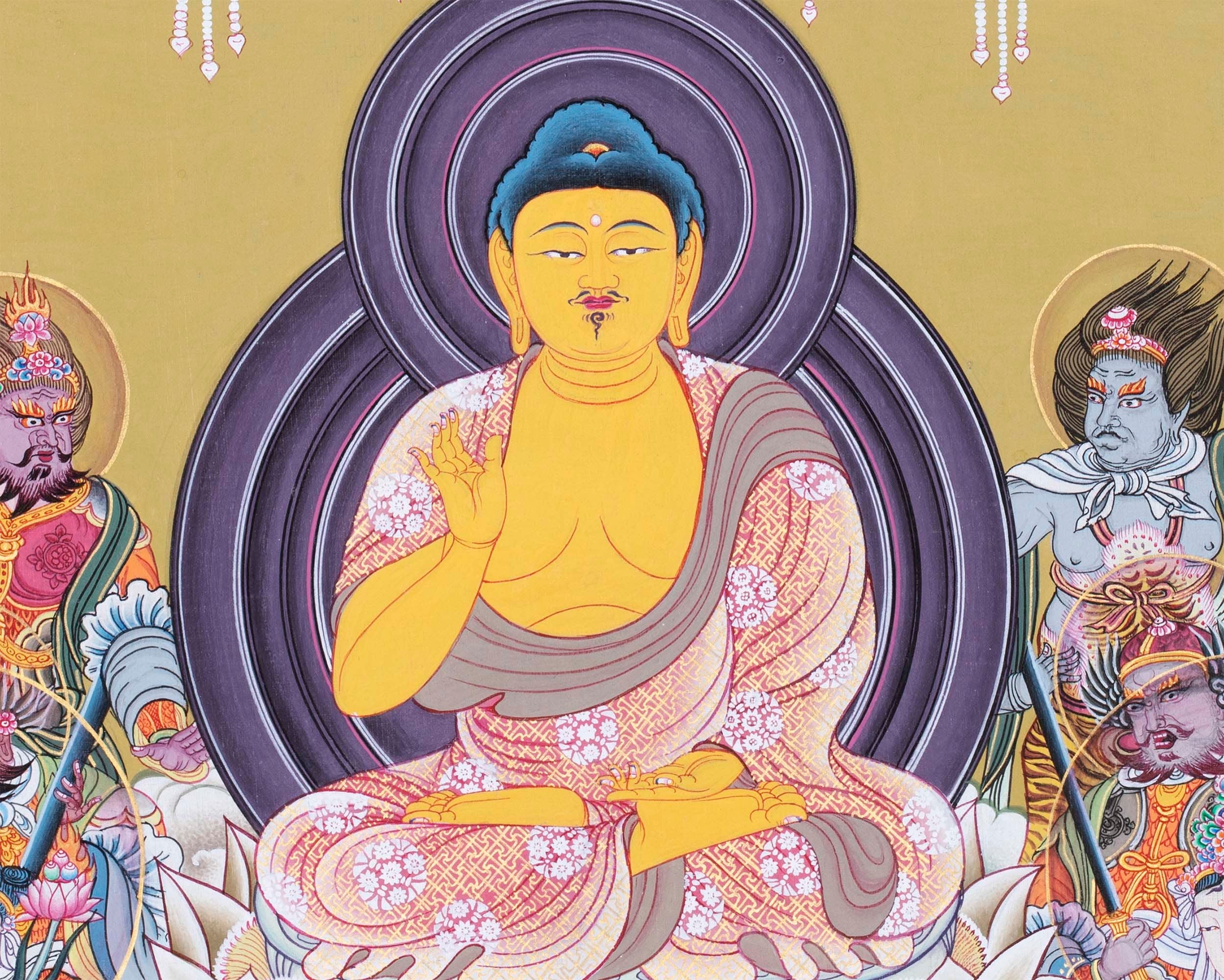Japanese Style Buddha Thangka | Religious Painting Shrine Room Decor