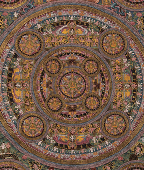 15 Mandala Thangka for Samatha Meditation Practice | Old Thangkas From late 20th Century