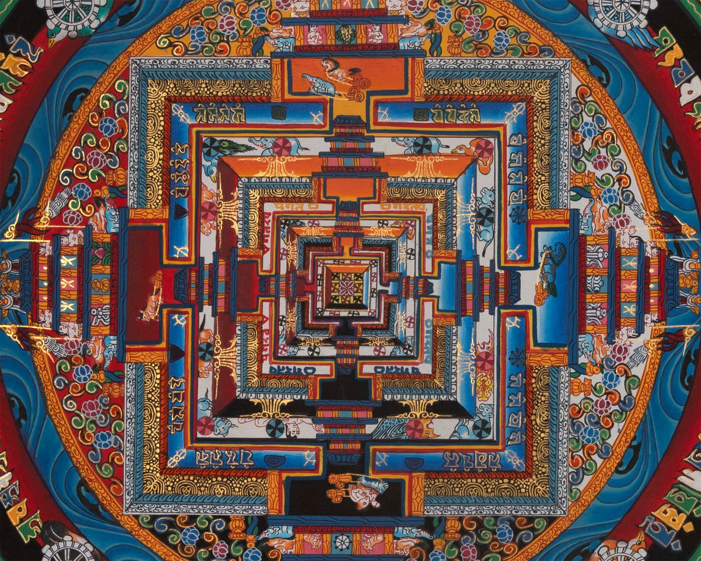 Kalachakra Mandala | Small Size Wall Decoration Painting