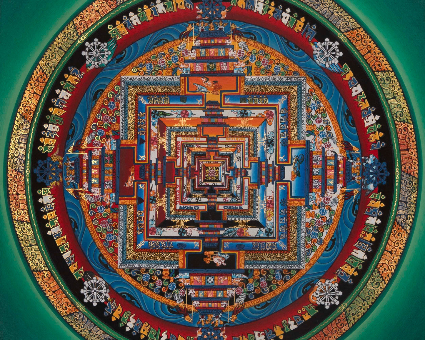 Kalachakra Mandala | Small Size Wall Decoration Painting