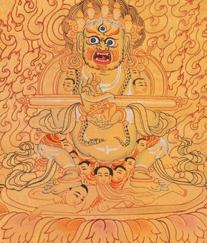Two Armed Mahakala Thangka Painting | Sakya Mahakala art
