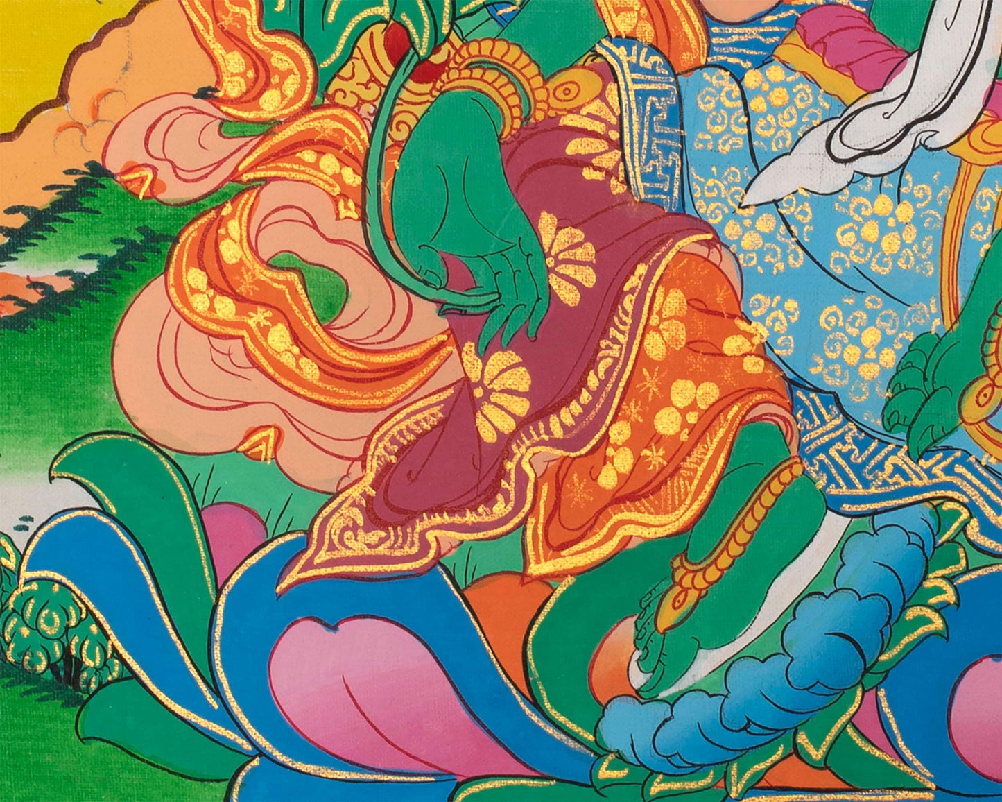 Green Tara | Tibetan Thangka Painting | Wall Decoration