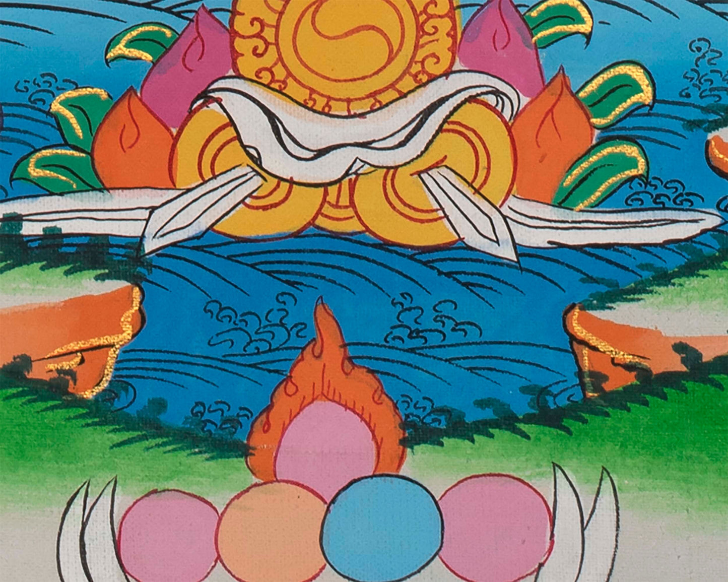 Green Tara | Tibetan Thangka Painting | Wall Decoration