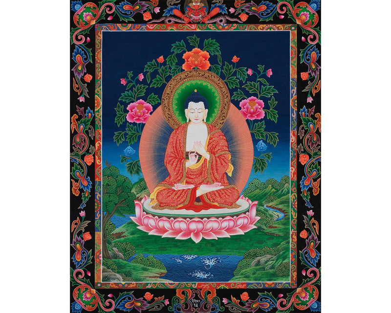 Vairochana Buddha Thangka Painting