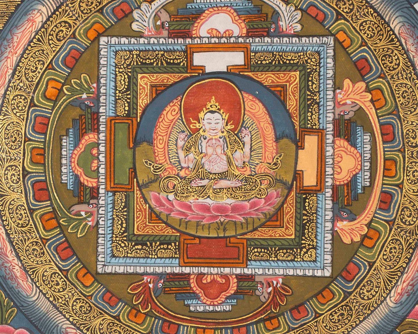 1000 Armed Chengrezig  | Buddhist Mandala Thangka