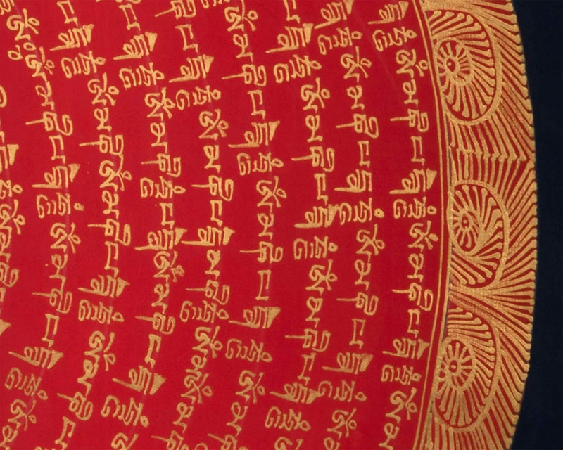 Quality Mantra Mandala | Tibetan Wall Decoration painting