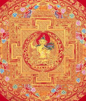 Manjushree Mandala |  Traditional Bodhisattva Thangka