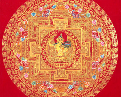 Manjushree Mandala |  Traditional Bodhisattva Thangka