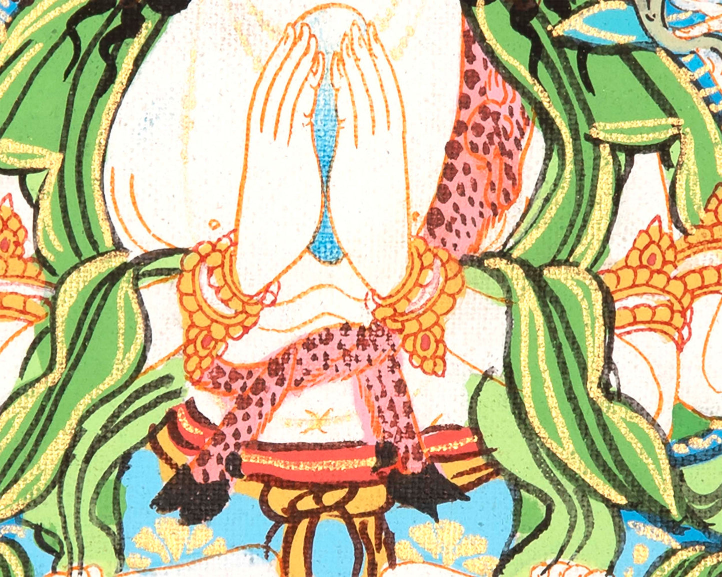 Chenrezig Thangka | Sacred Thangka Painting for Meditation and Good Luck