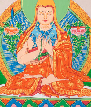 Je Tsongkhapa Thangka  | Chongapa Tibetan Buddhist Thangka