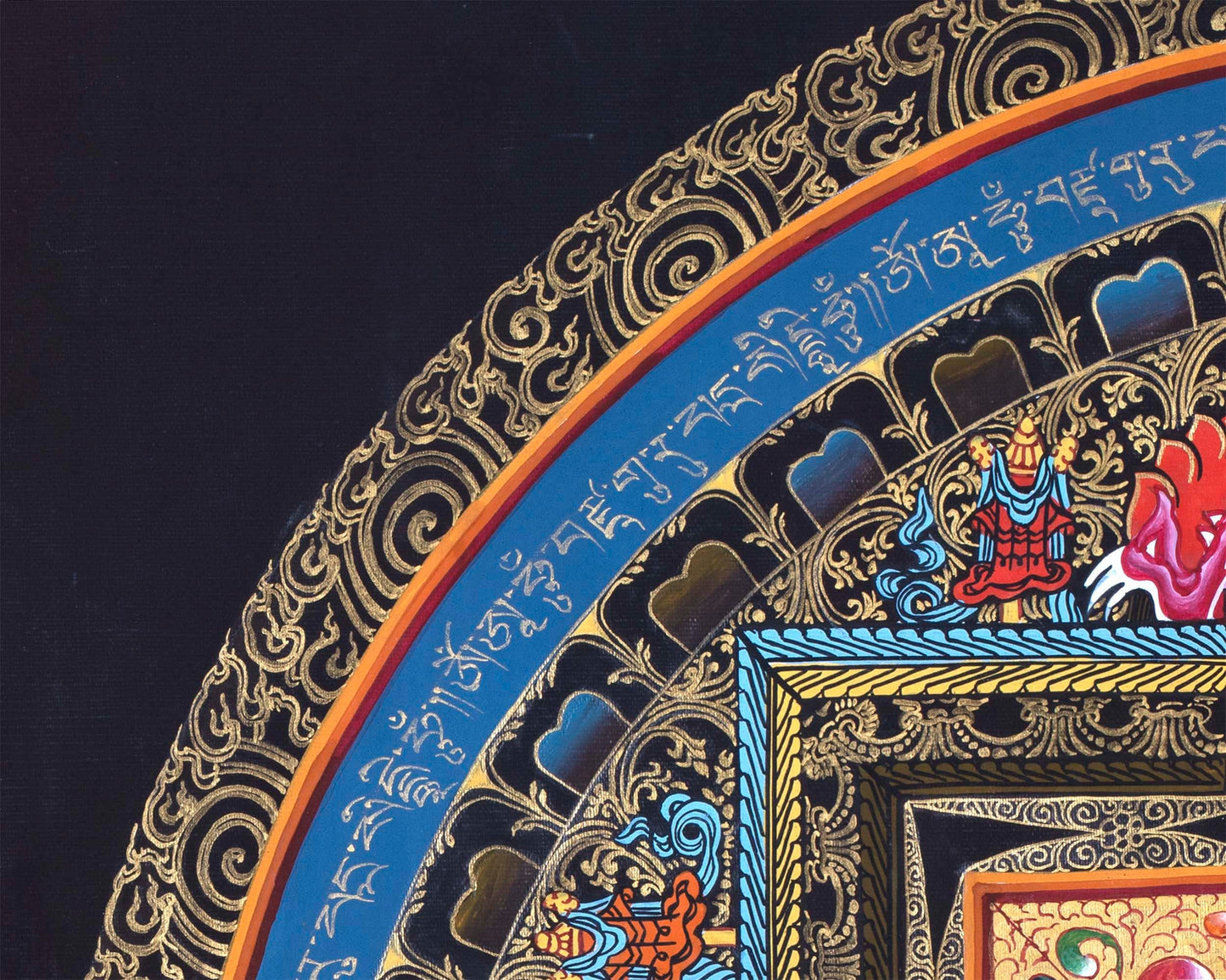 Green Tara Thangka Mandala | Traditional Painting