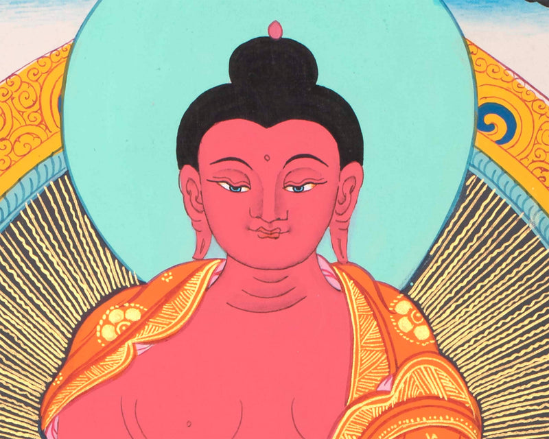 Buddha Amitabha Thangka | Mindfulness Meditation Practice Tool