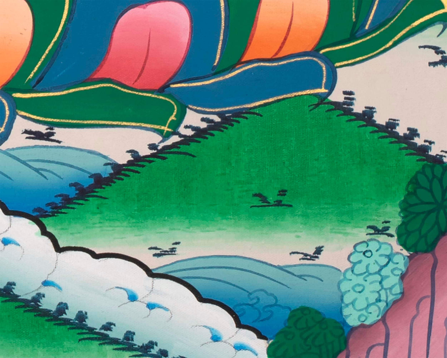 Buddha Amitabha Thangka | Mindfulness Meditation Practice Tool