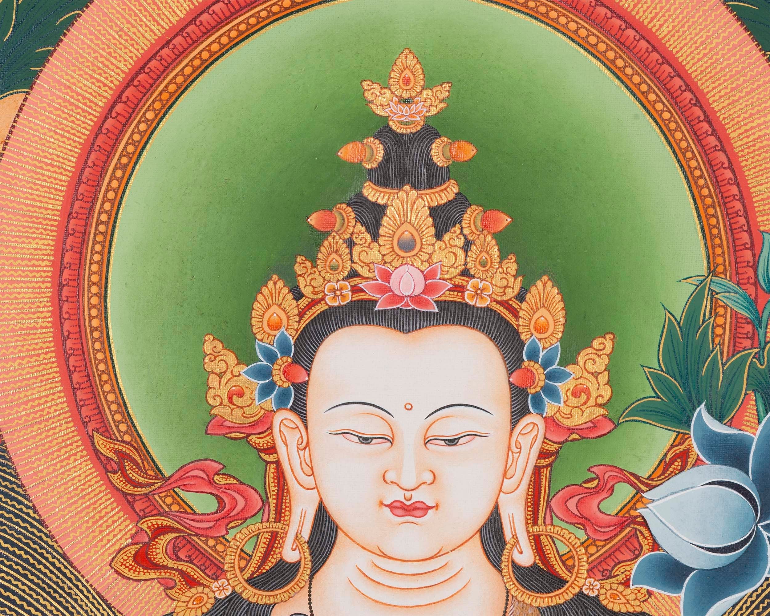 Four-Armed Avalokiteshvara Thangka | Wall Decoration
