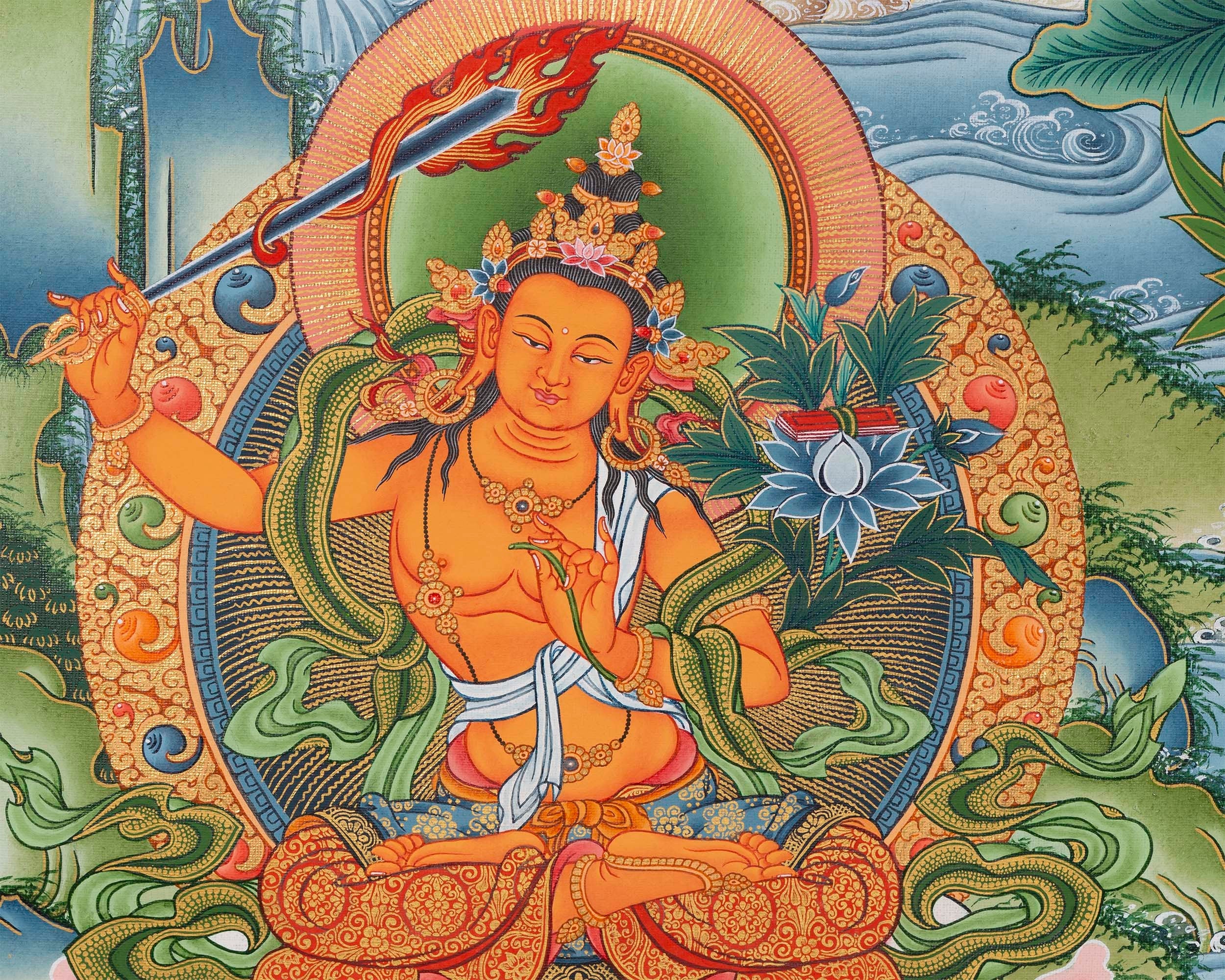 Four-Armed Avalokiteshvara Thangka | Wall Decoration