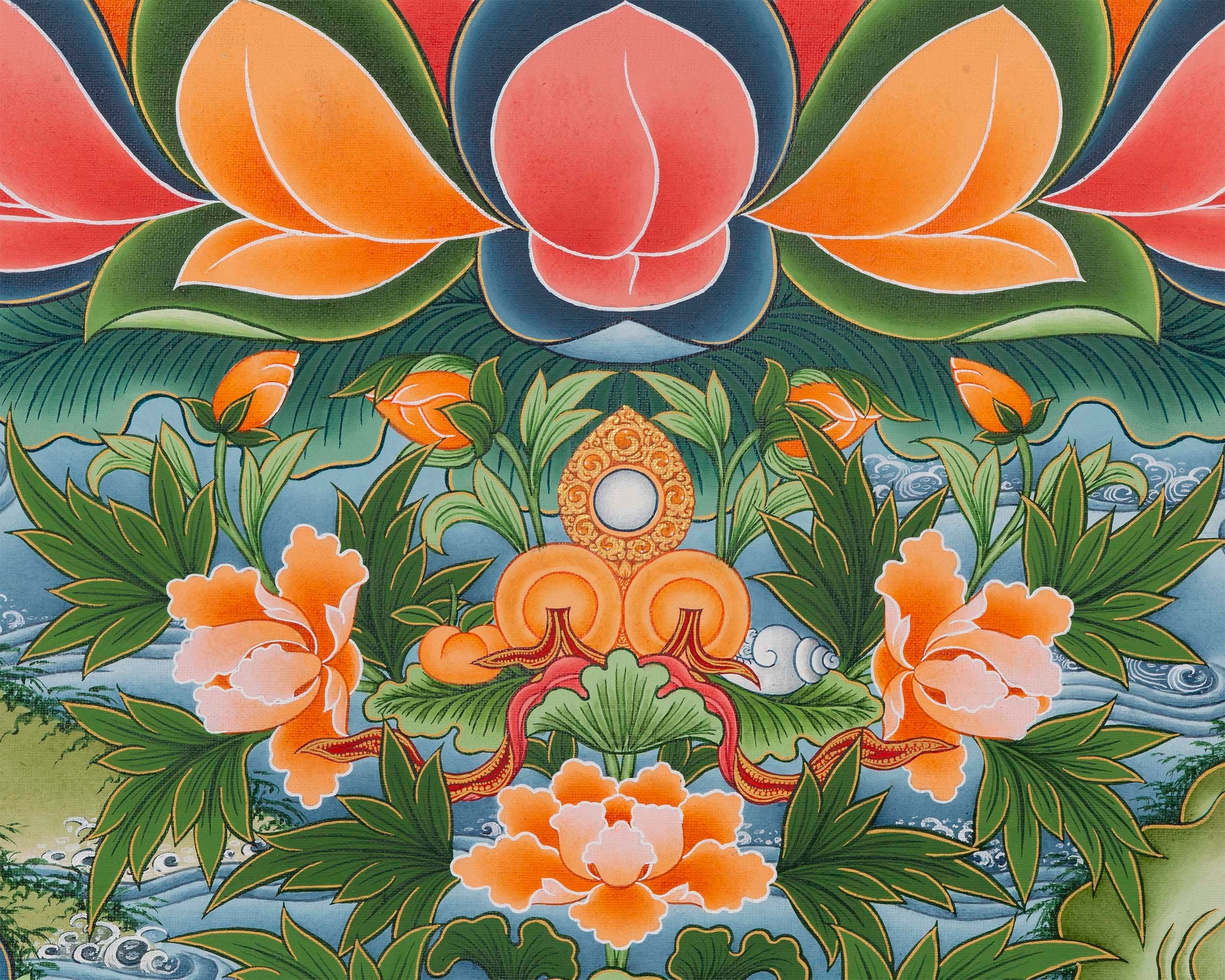Four-Armed Avalokiteshvara Thangka | Wall Decoration
