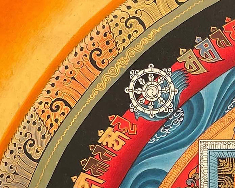 Kalachakra Mandala Thangka | Buddhist Home Decor