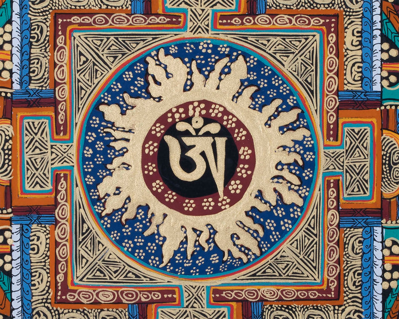 Om  Mandala Thangka | Wall hanging